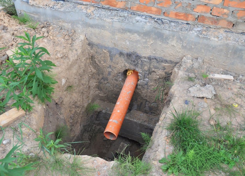 Build over sewer pipe
